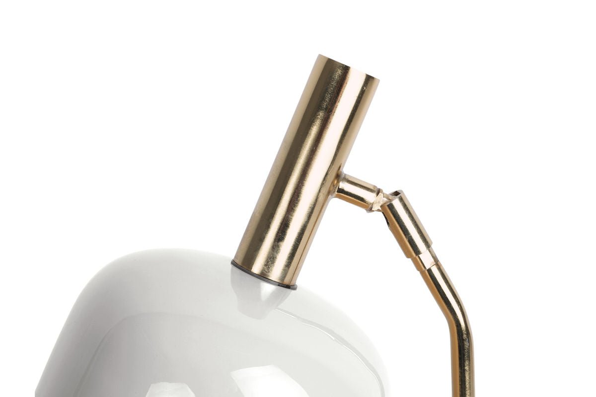 Staande lamp Norex – van ijzer met emaille coating