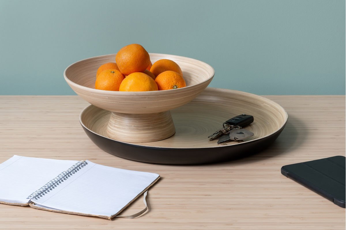 Obstschaal Miko – Natuurlijk bamboeontwerp voor keuken en tafel