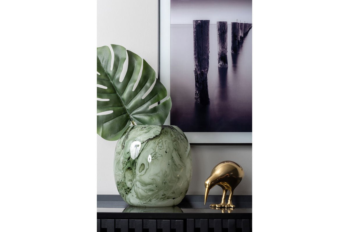 Beeld "Kiwi Bird" – Metaal in goudlook