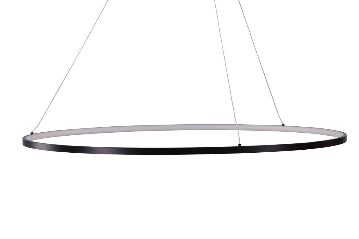 Hanglamp „Durban“ – frame van zwart aluminium en LED-lampen