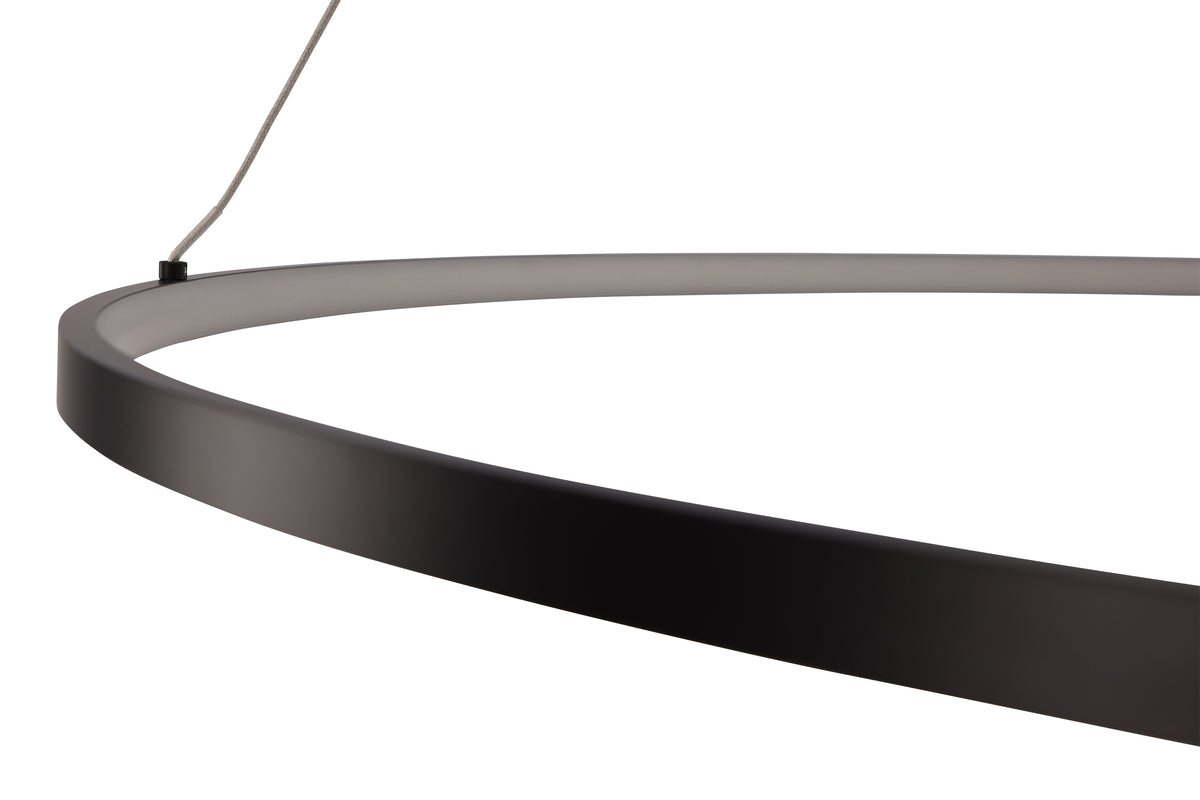 Hanglamp „Durban“ – frame van zwart aluminium en LED-lampen