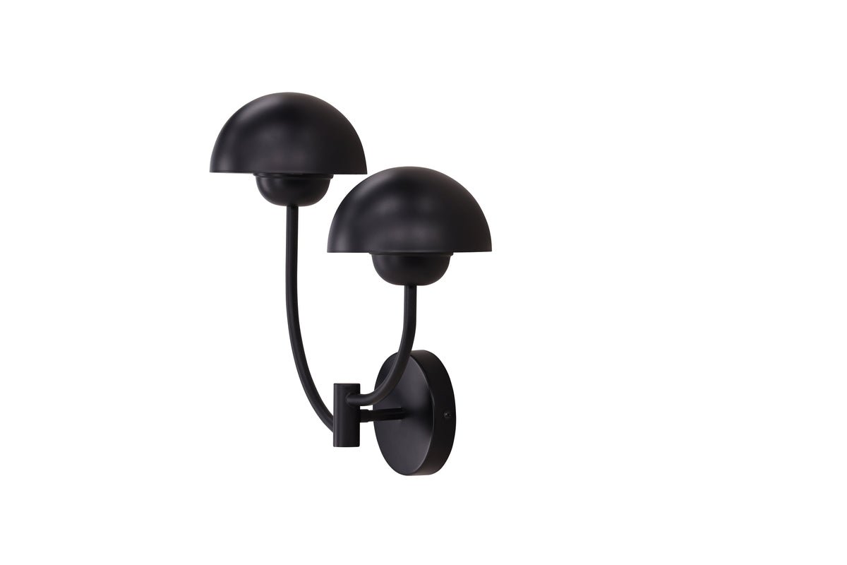 Wandlamp „Noir Duo" – Met matzwarte voet