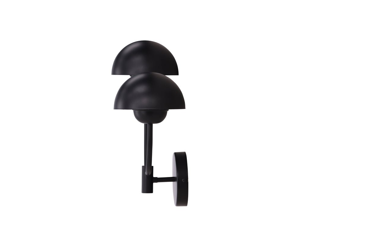 Wandlamp „Noir Duo" – Met matzwarte voet