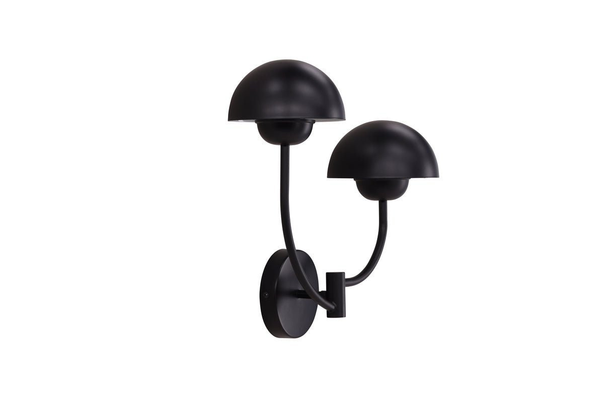 Wandlamp „Noir Duo" – Met matzwarte voet