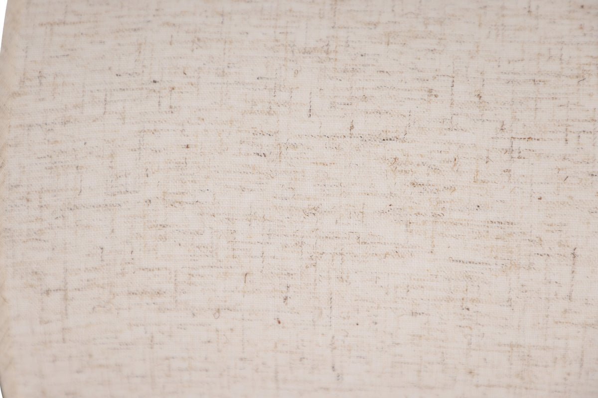 Tafellamp „Fantasia“ – Zwart beton ontmoet lampenkap van beige linnenstof