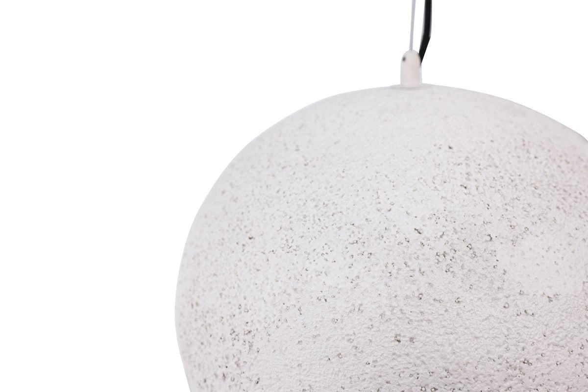 Hanglamp „Namib" – Van wit kunsthars voor rustieke charme