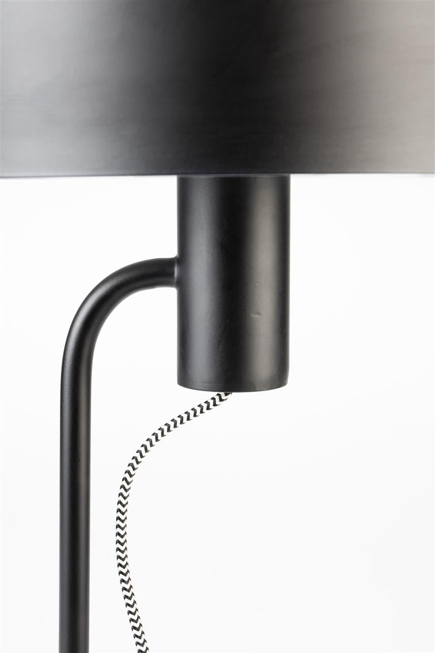 Vloerlamp Landon – van ijzer in Zwart