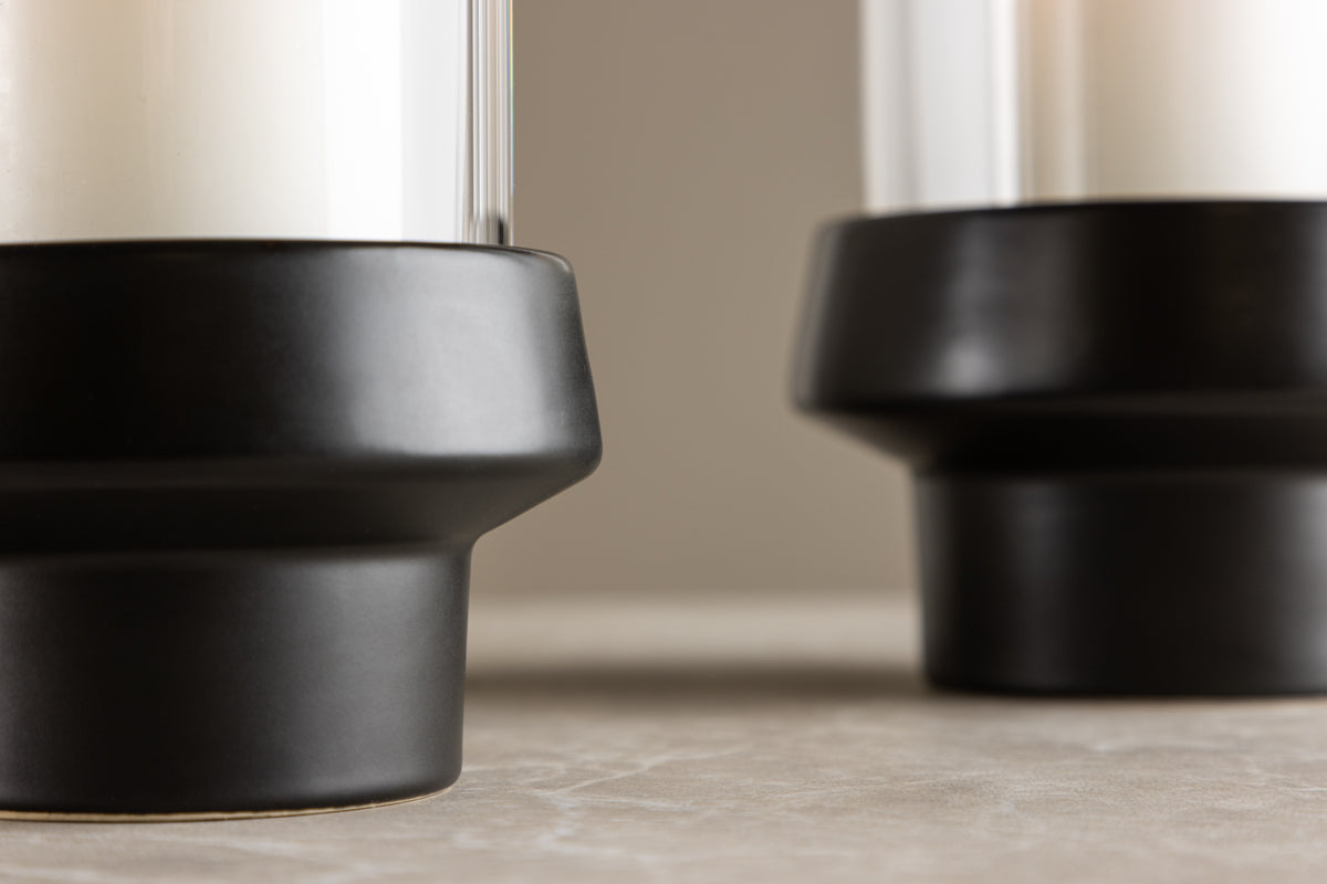 Lantaarn Harmony - Lantaarn van glas en steengoed in verschillende kleuren