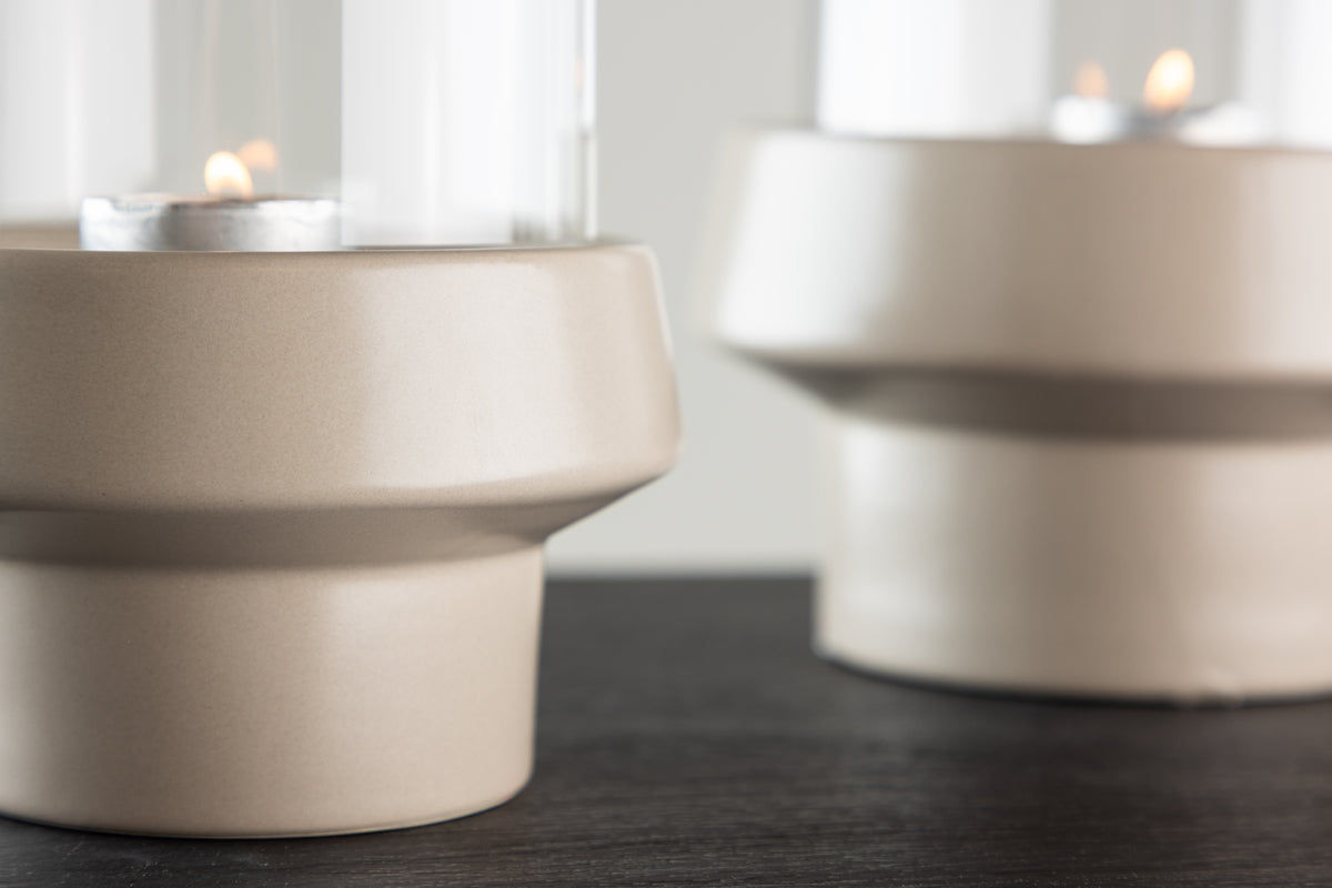 Lantaarn Harmony - Lantaarn van glas en steengoed in verschillende kleuren