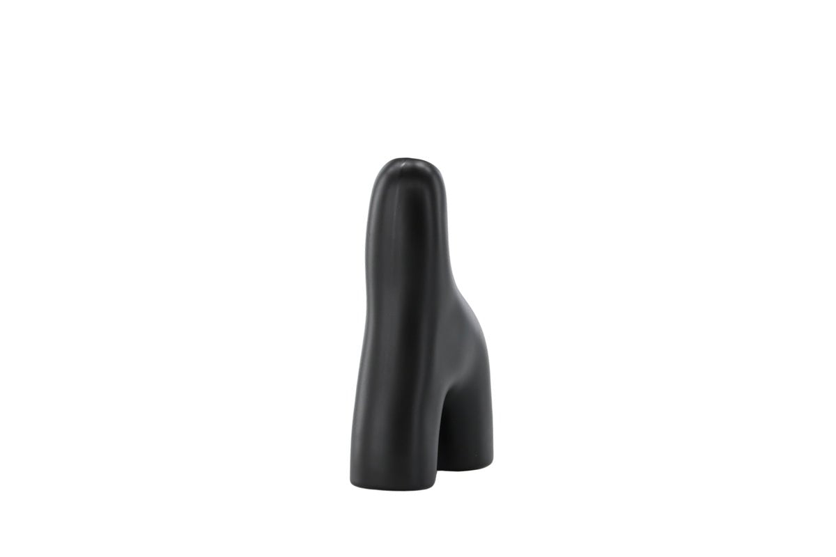 Vaas Noara 16 cm – Sculpturaal designobject van steengoed