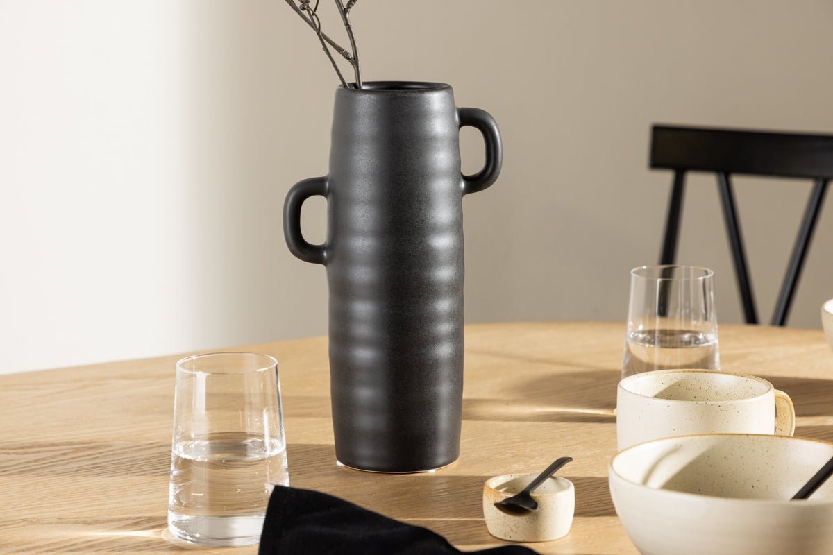 Vase „Artona“ – Bruin oder Zwart, Steinzeug