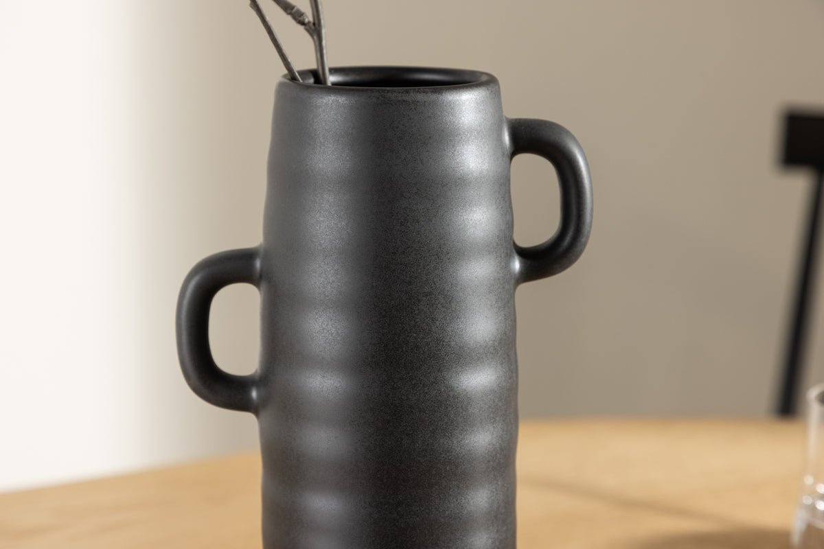 Vase „Artona“ – Bruin oder Zwart, Steinzeug