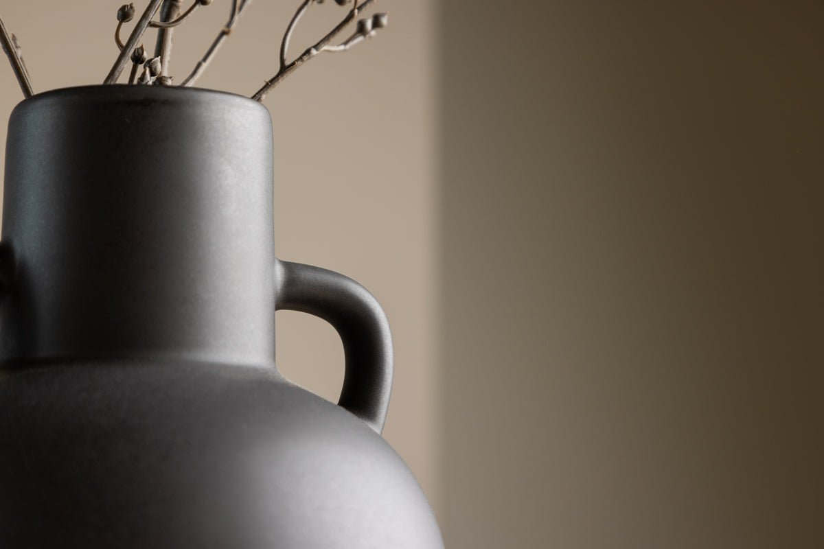 Vase „Lunaro“ – Wit oder Zwart, Steinzeug
