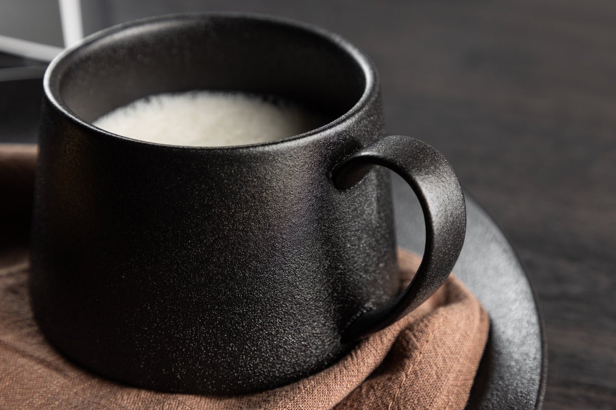 Koffiekopjes Black Swan - set van 2 van zwart porselein