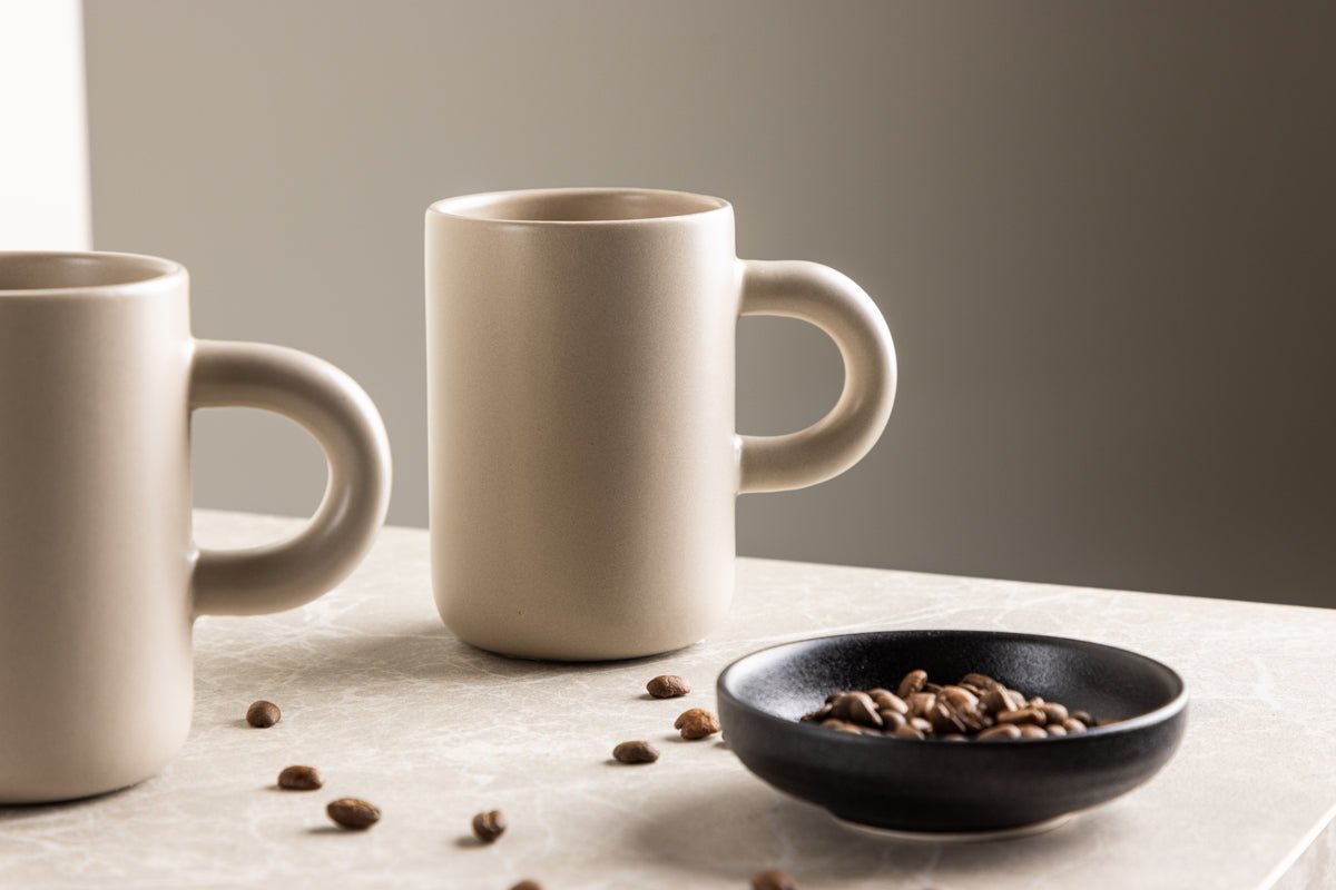 Tasse Maro – stijlvol 2-delig set in Donkerbruin & Beige
