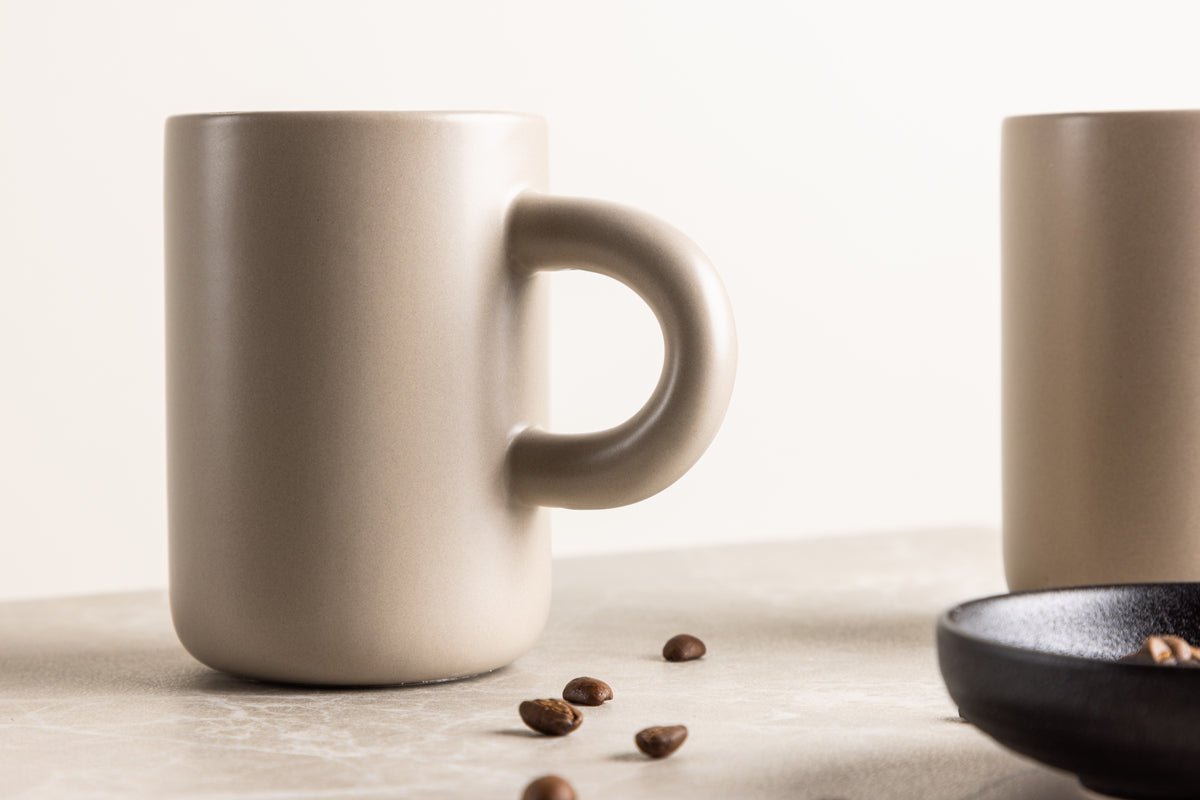 Tasse Maro – stijlvol 2-delig set in Donkerbruin & Beige