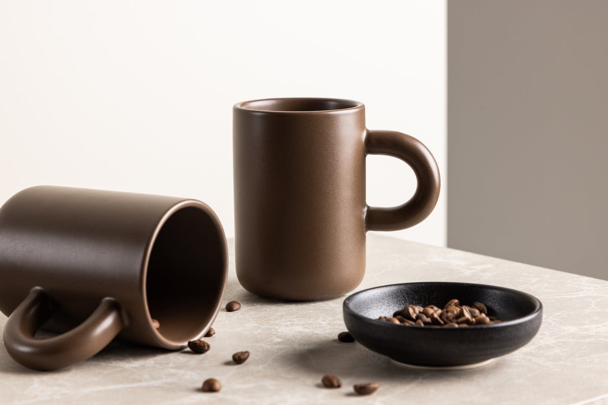 Tasse Maro – stijlvol 2-delig set in Donkerbruin & Beige