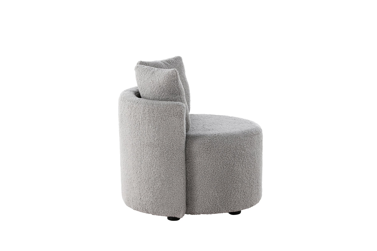 Kinderfauteuil Lunno – Knusse teddyfauteuil in Grijs