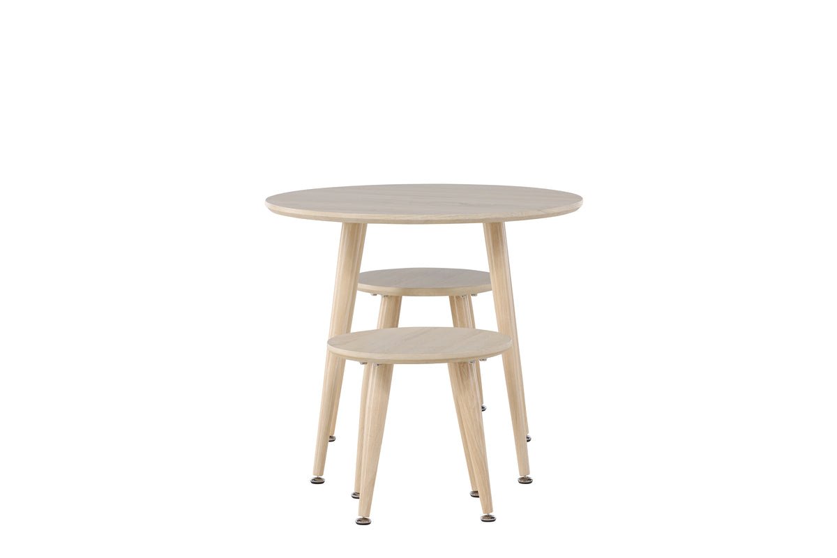 Kindertafelset Nordi – tafel & 2 krukken in Scandinavisch design