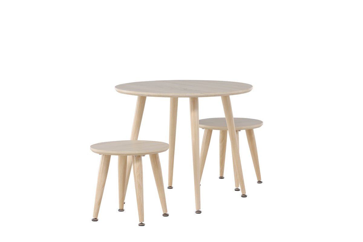 Kindertafelset Nordi – tafel & 2 krukken in Scandinavisch design