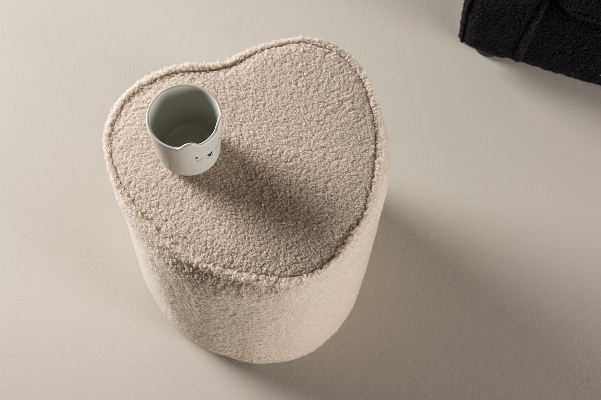 Kinderkruk Luma – Hartvormige kruk in Beige