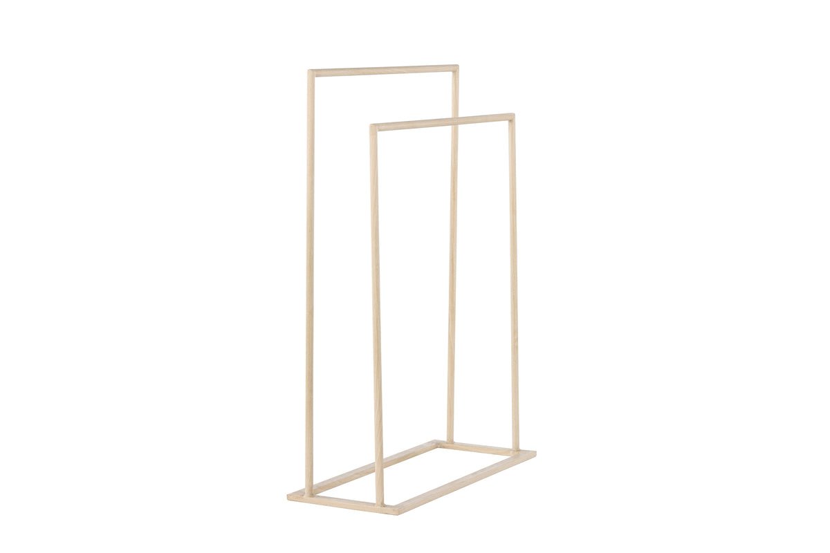 Garderobe Selaro – metalen standaard in whitewash-look