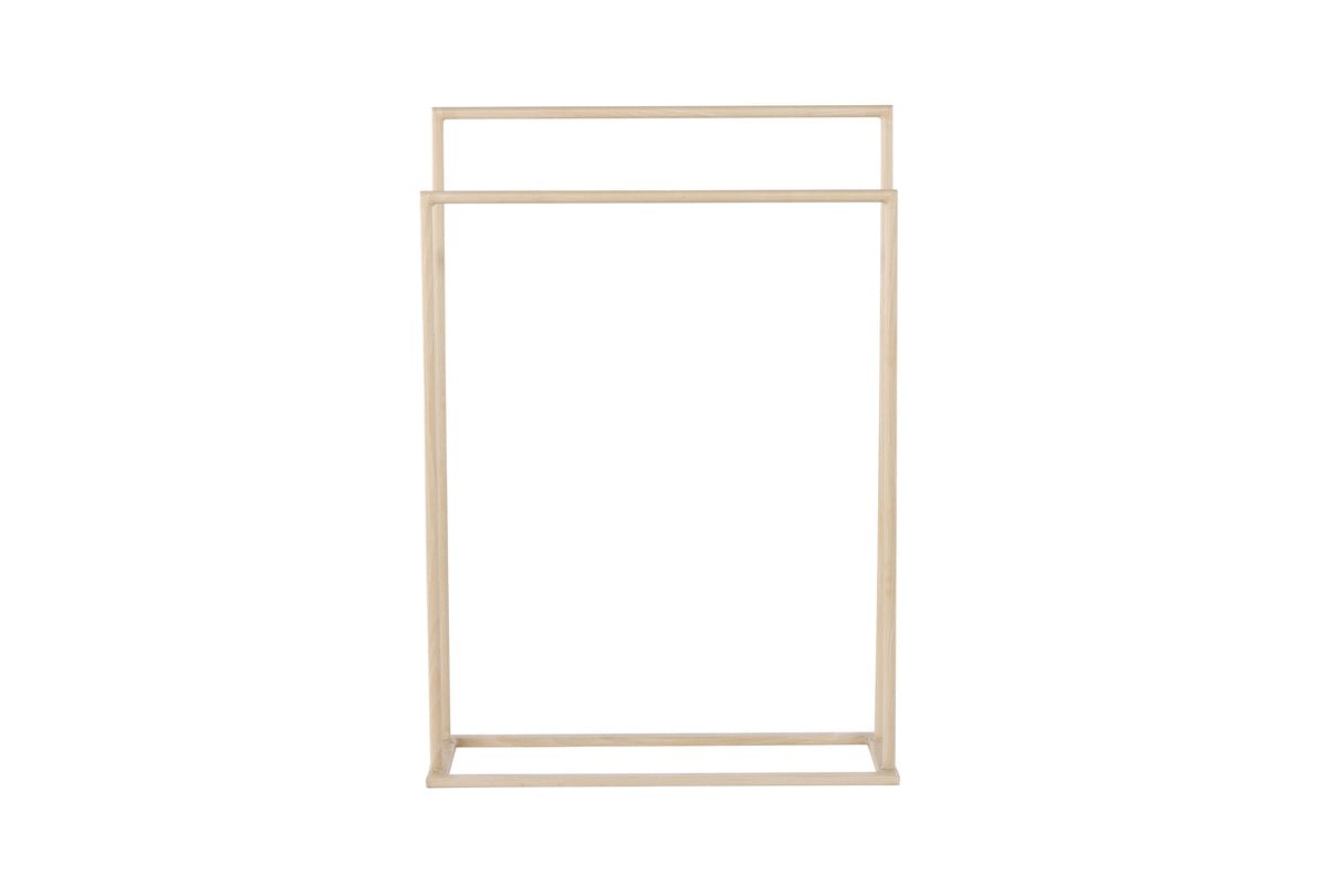 Garderobe Selaro – metalen standaard in whitewash-look