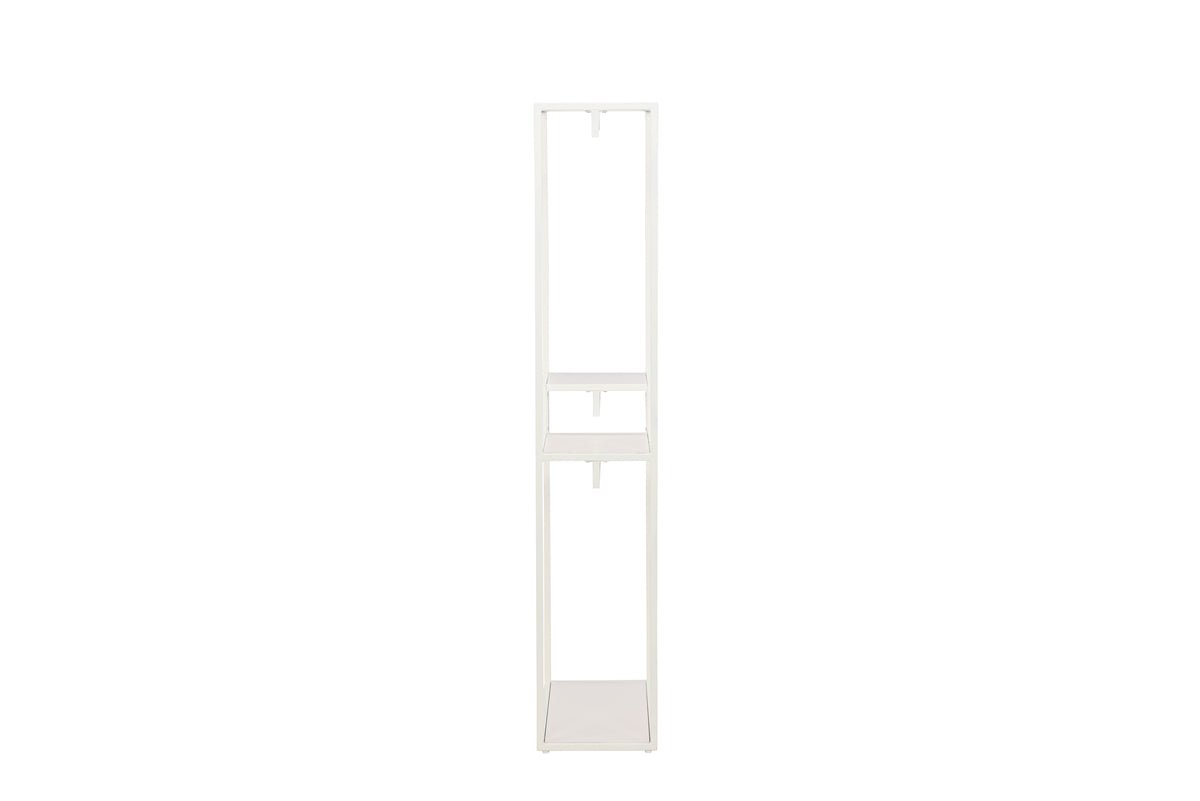 Garderobe Narell – Open kledingrek in Beige met planken