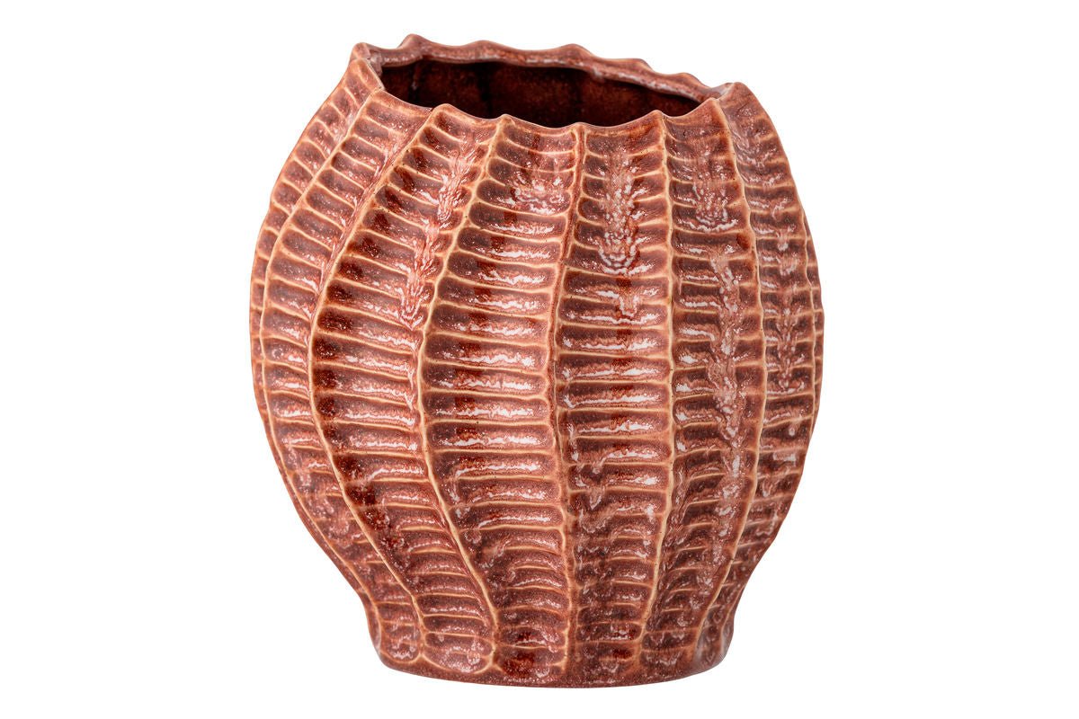 Vaas „Cori“ – keramische vaas met groeven