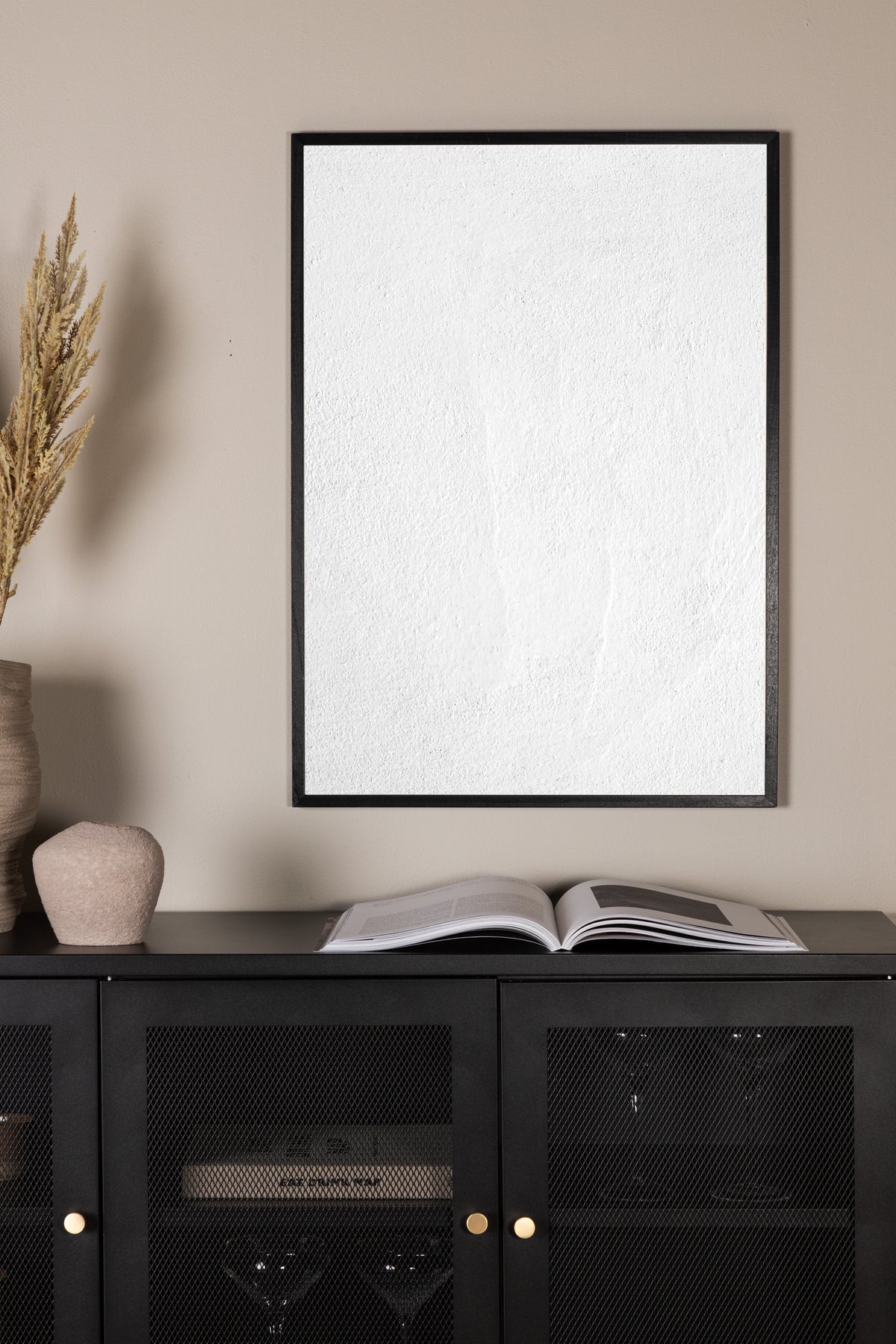 Poster Wit Ruis van hoogwaardig papier