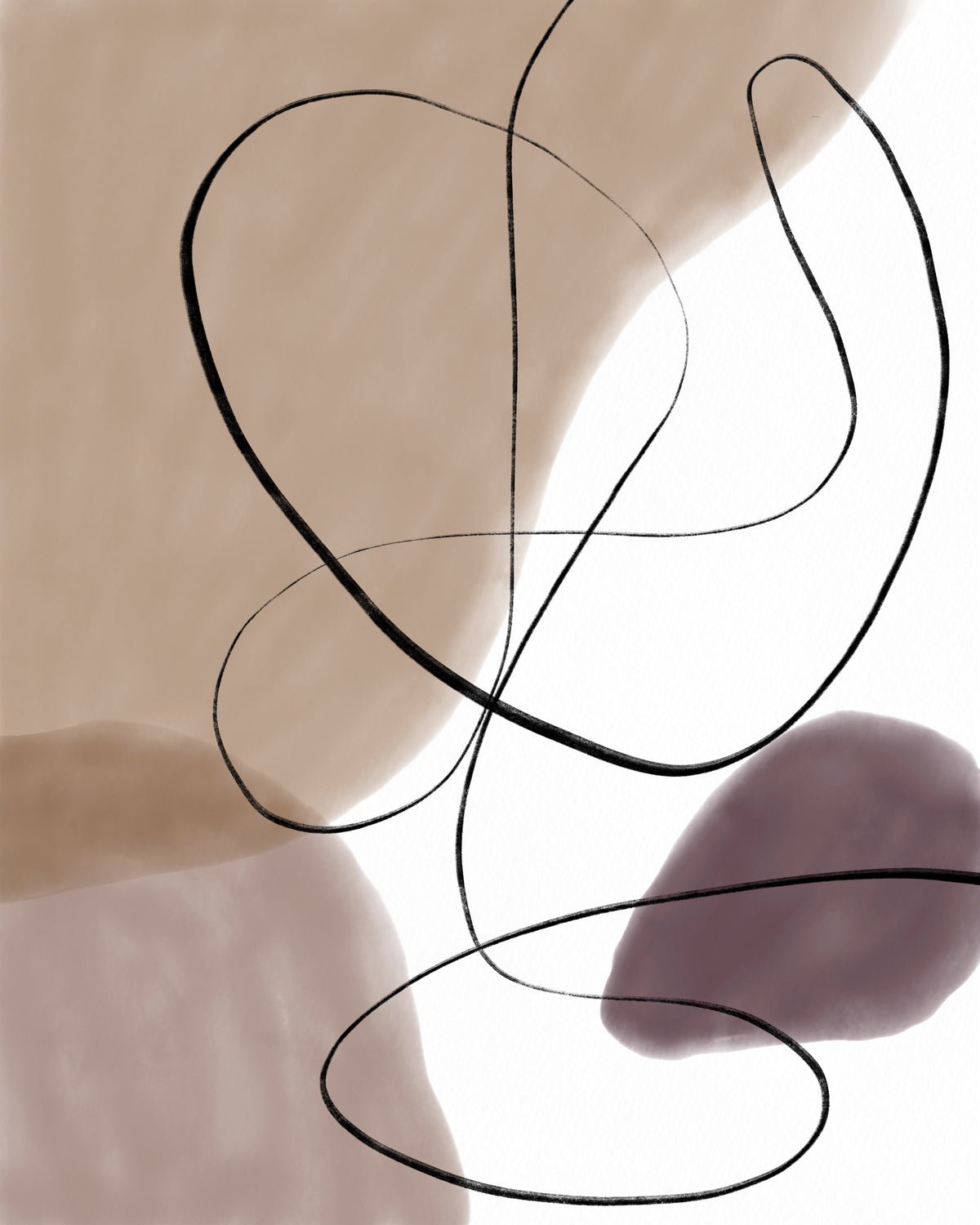 Poster Swirl van hoogwaardig papier