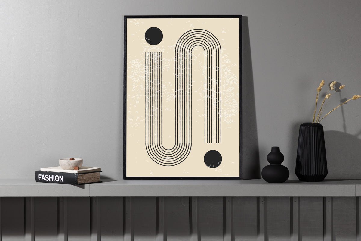 Poster Strichpunkt van hoogwaardig papier