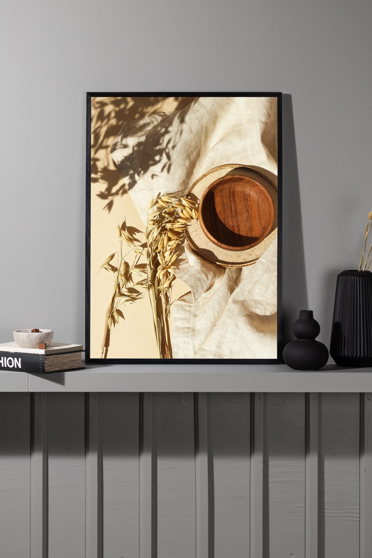 Poster Weizengoud van hoogwaardig papier