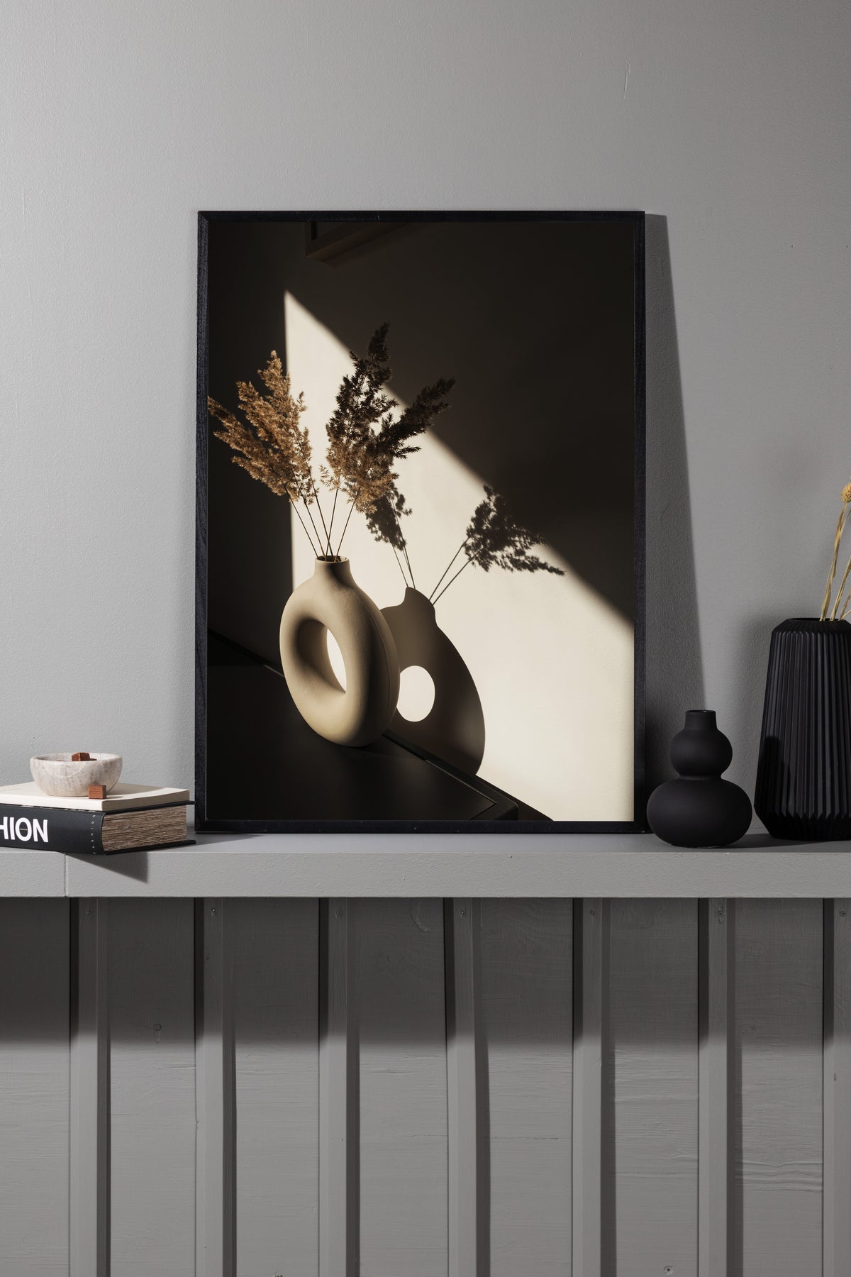 Poster schaduwmotief van hoogwaardig papier