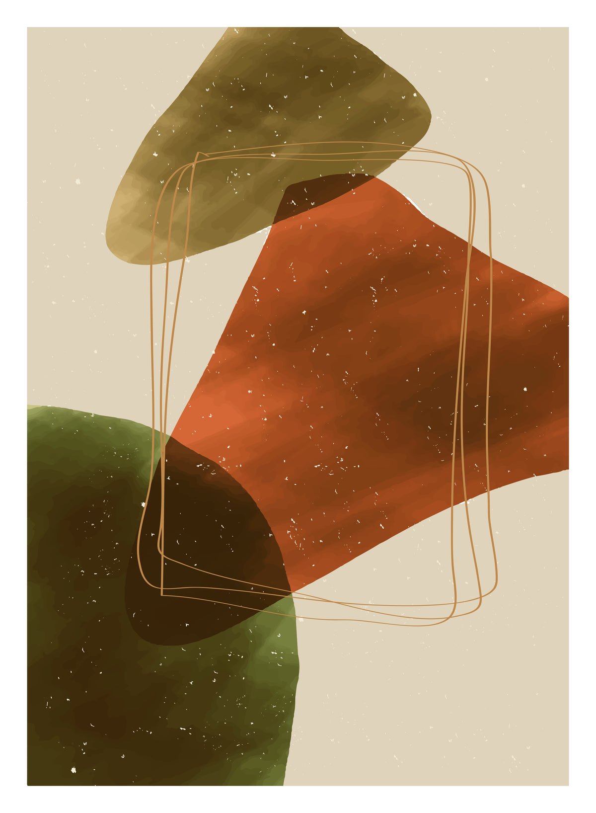 Poster Square Line van hoogwaardig papier