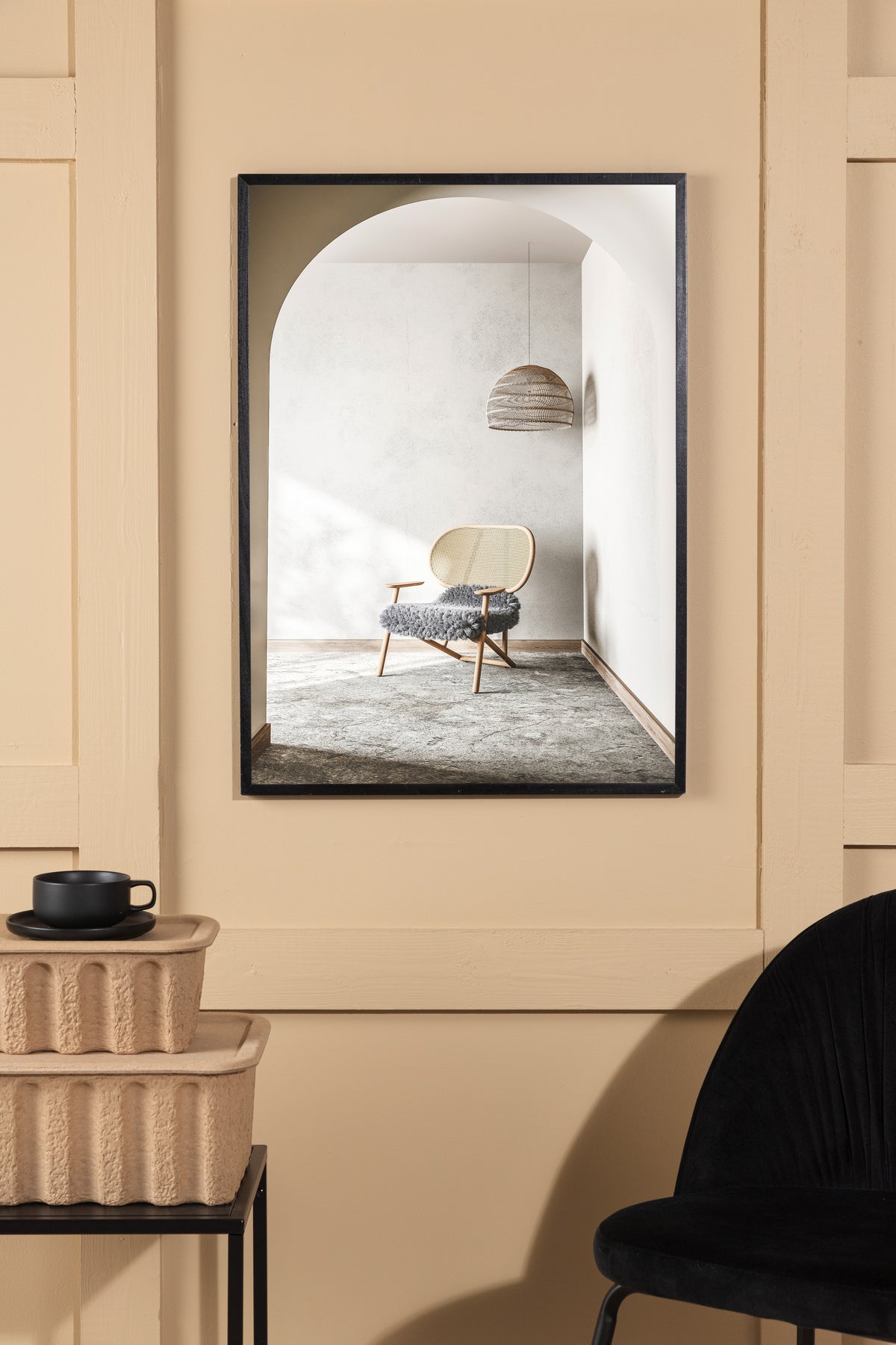 Poster Fluffy Stoel van hoogwaardig papier