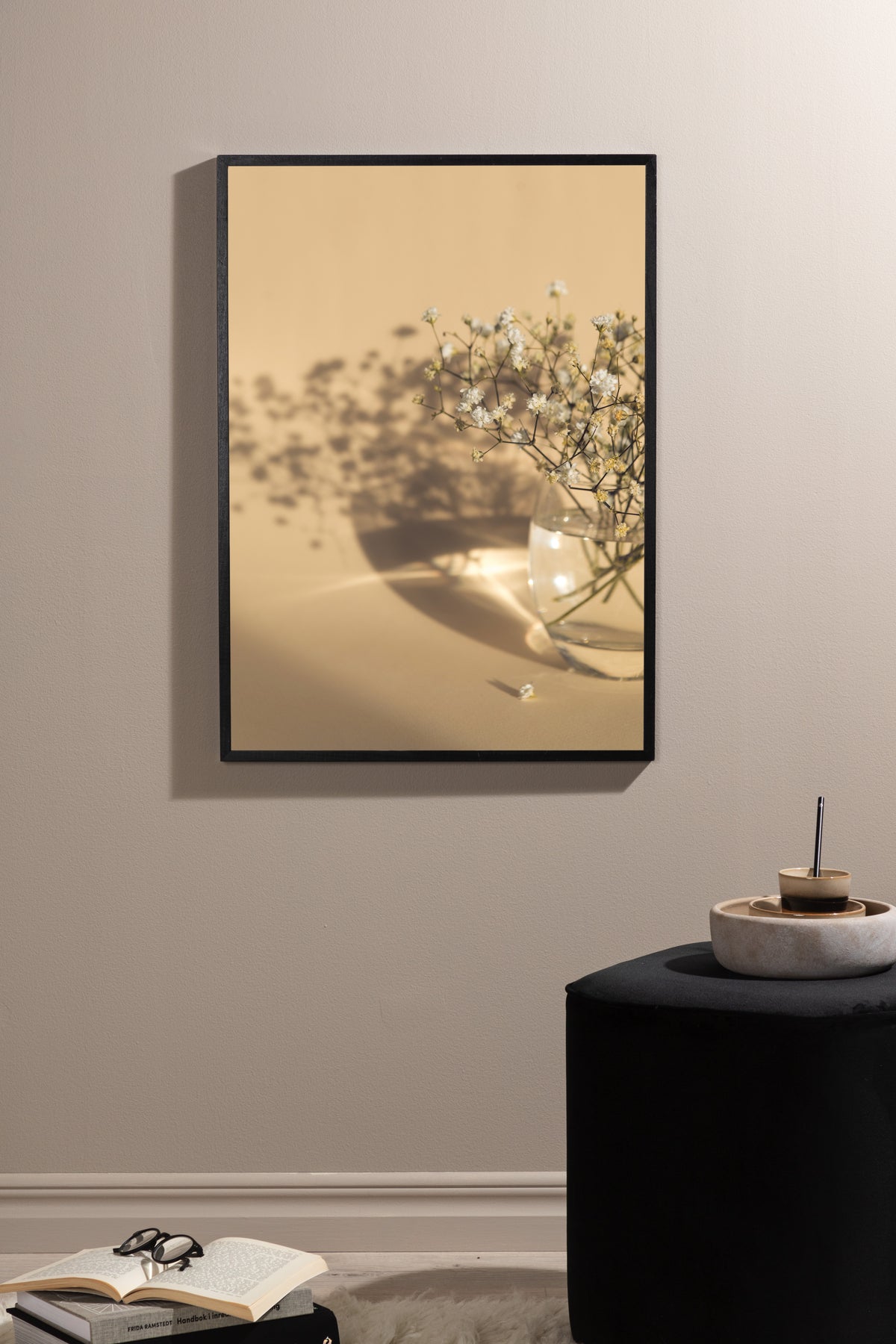 Poster Bloemenvaas van hoogwaardig papier