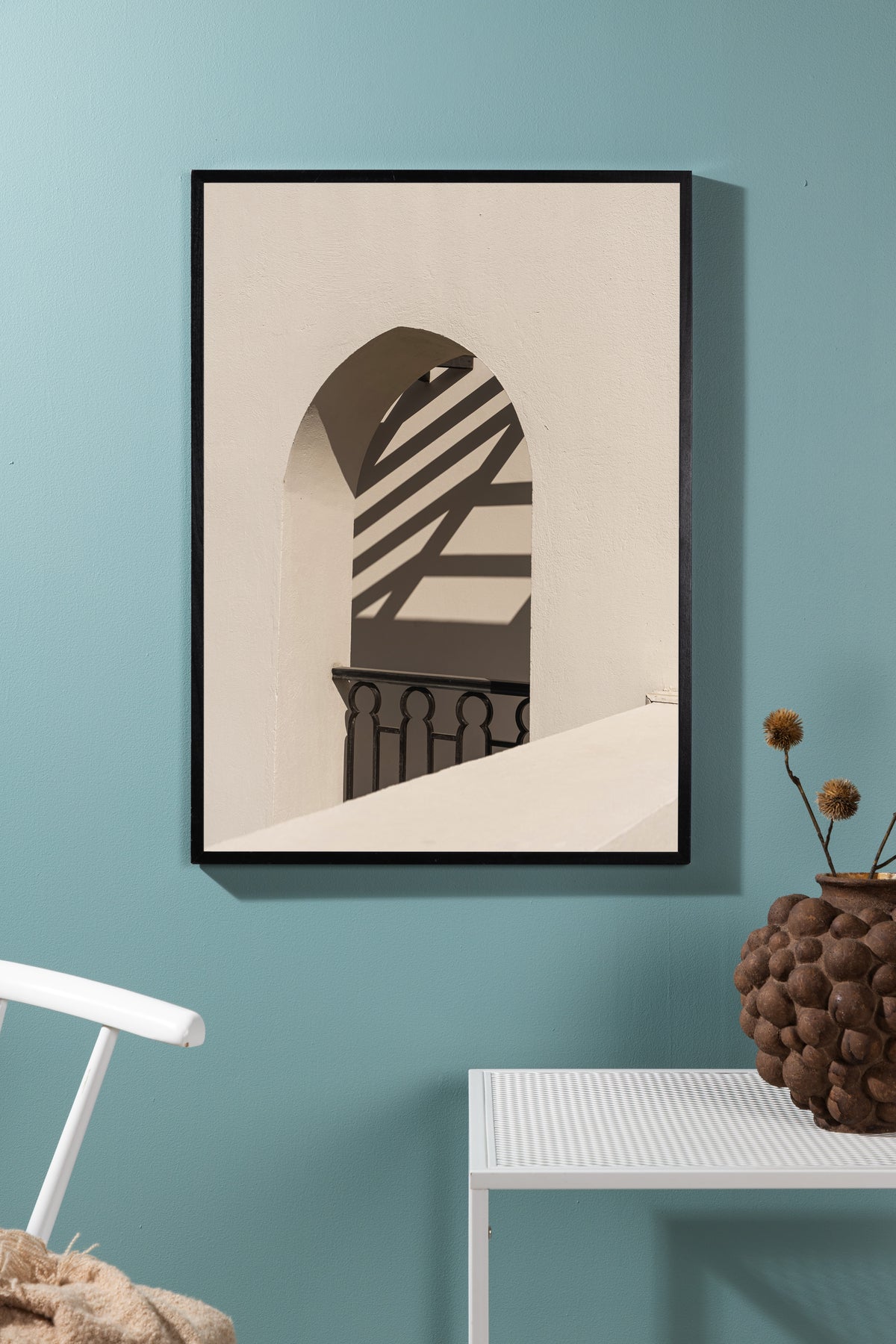 Poster Lichtblick van hoogwaardig papier