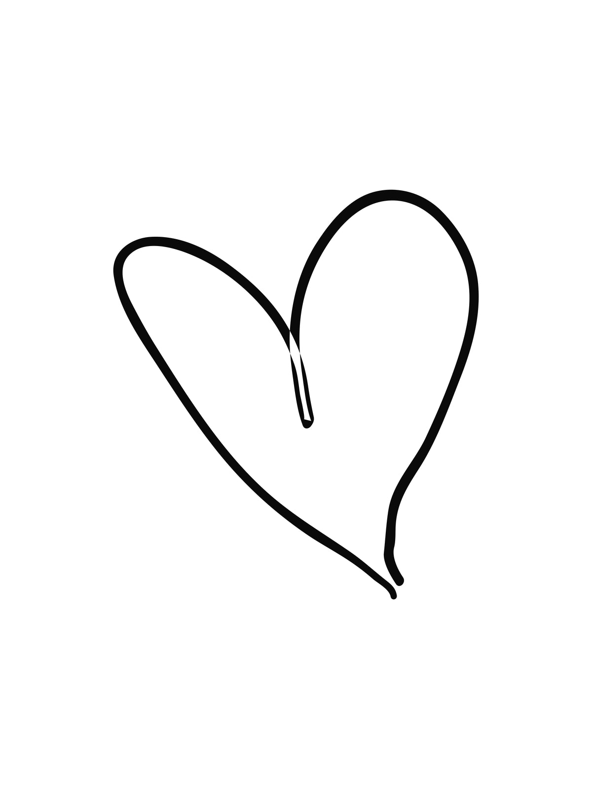 Poster Eenvoudige Liefde van hoogwaardig papier