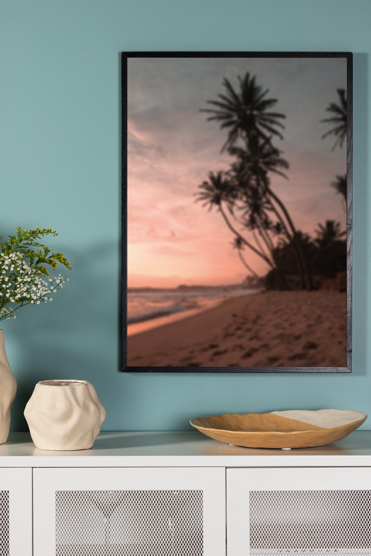 Poster Beach van hoogwaardig papier
