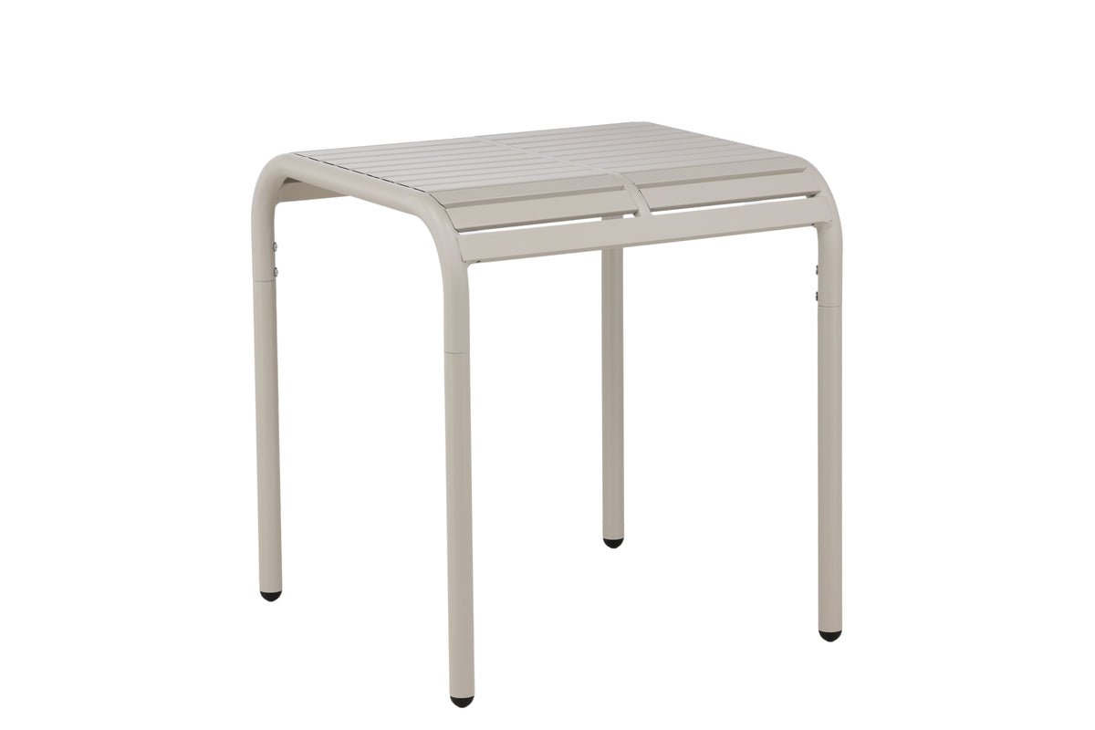 Tuin tafel Tehani - lichte, beige café tafel van aluminium