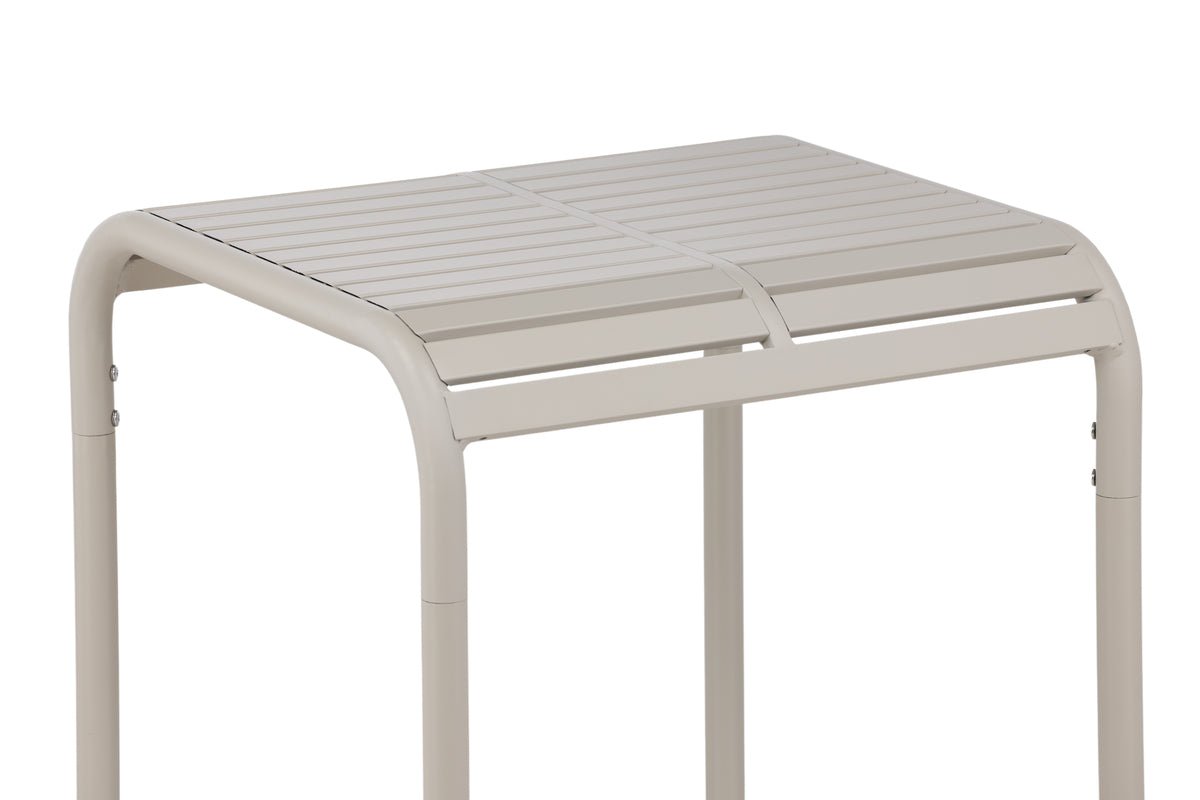 Tuin tafel Tehani - lichte, beige café tafel van aluminium
