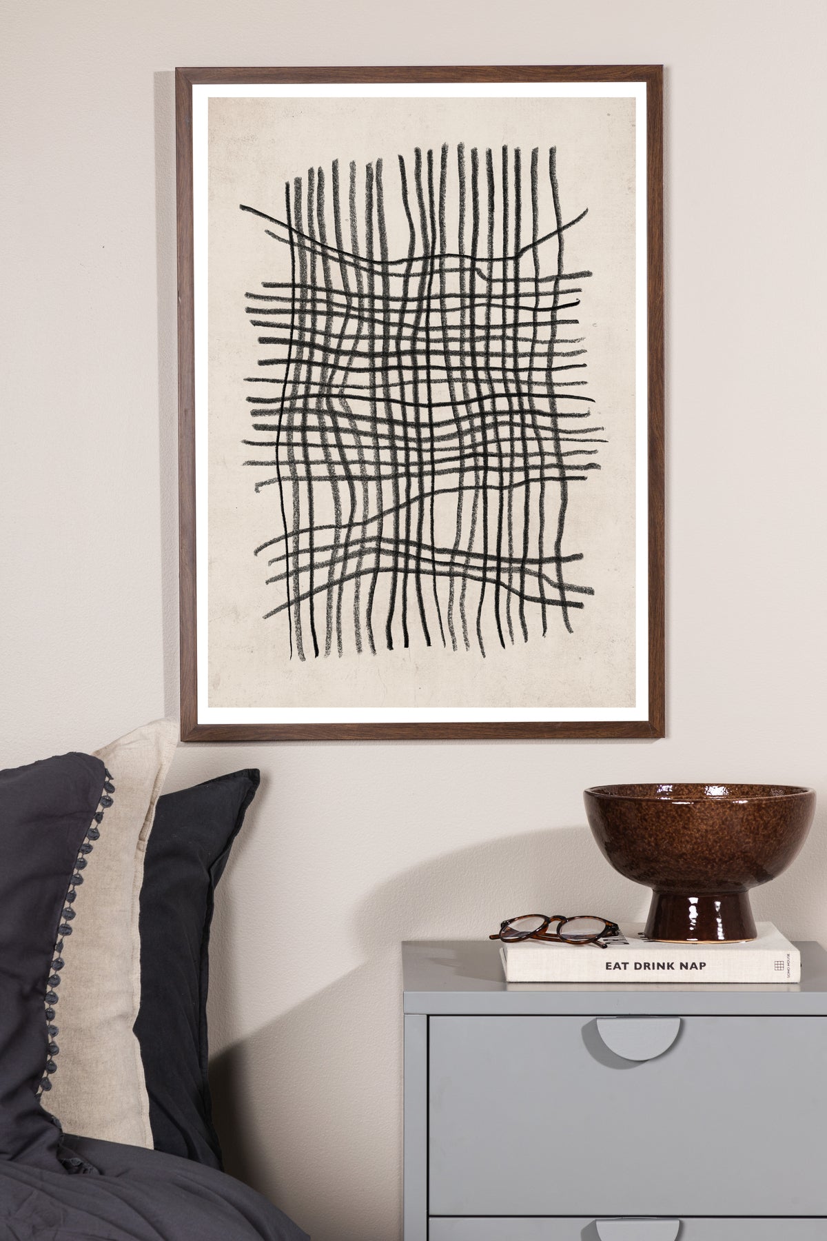 Poster Contours van hoogwaardig papier