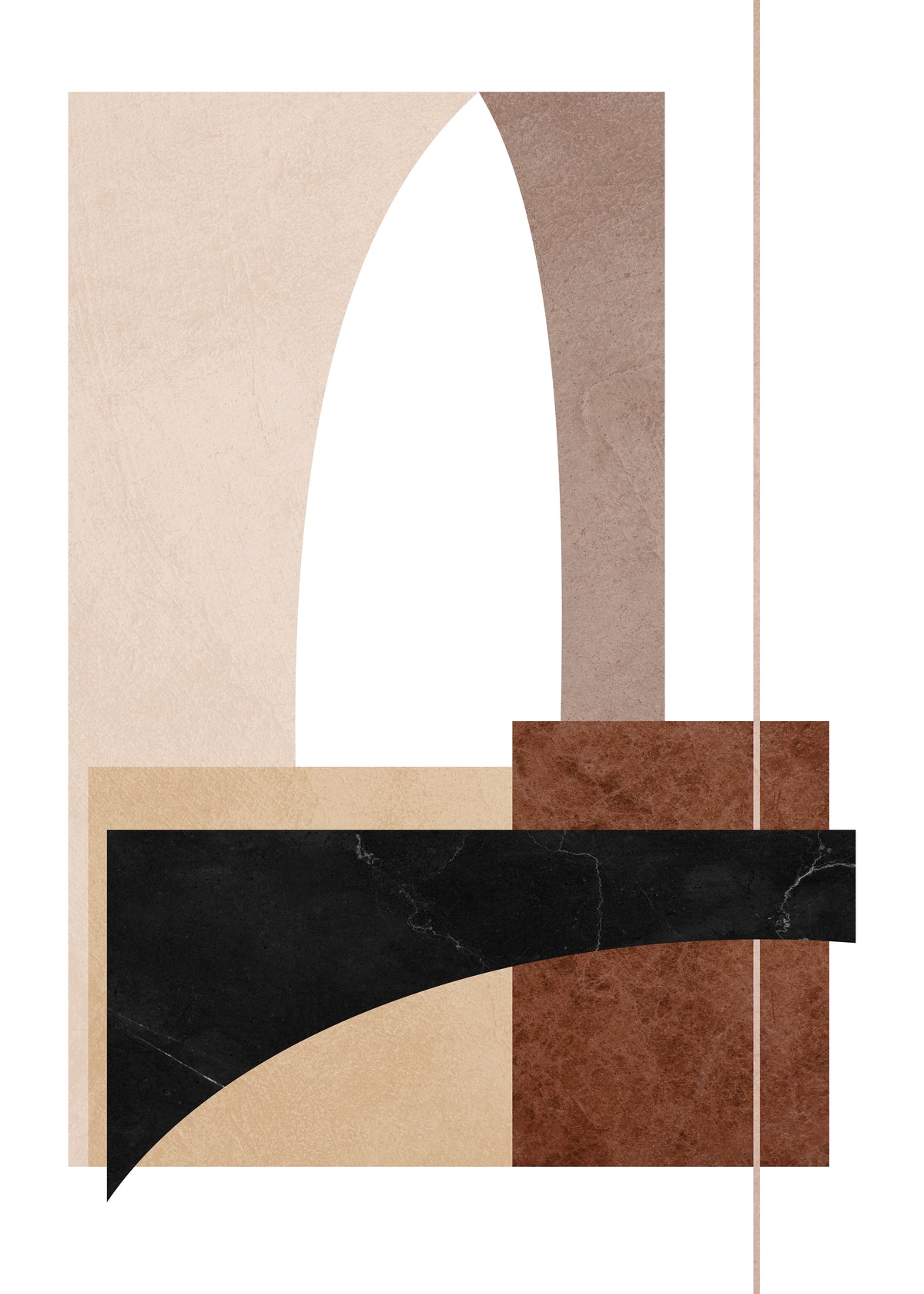 Poster tijdloos van hoogwaardig papier