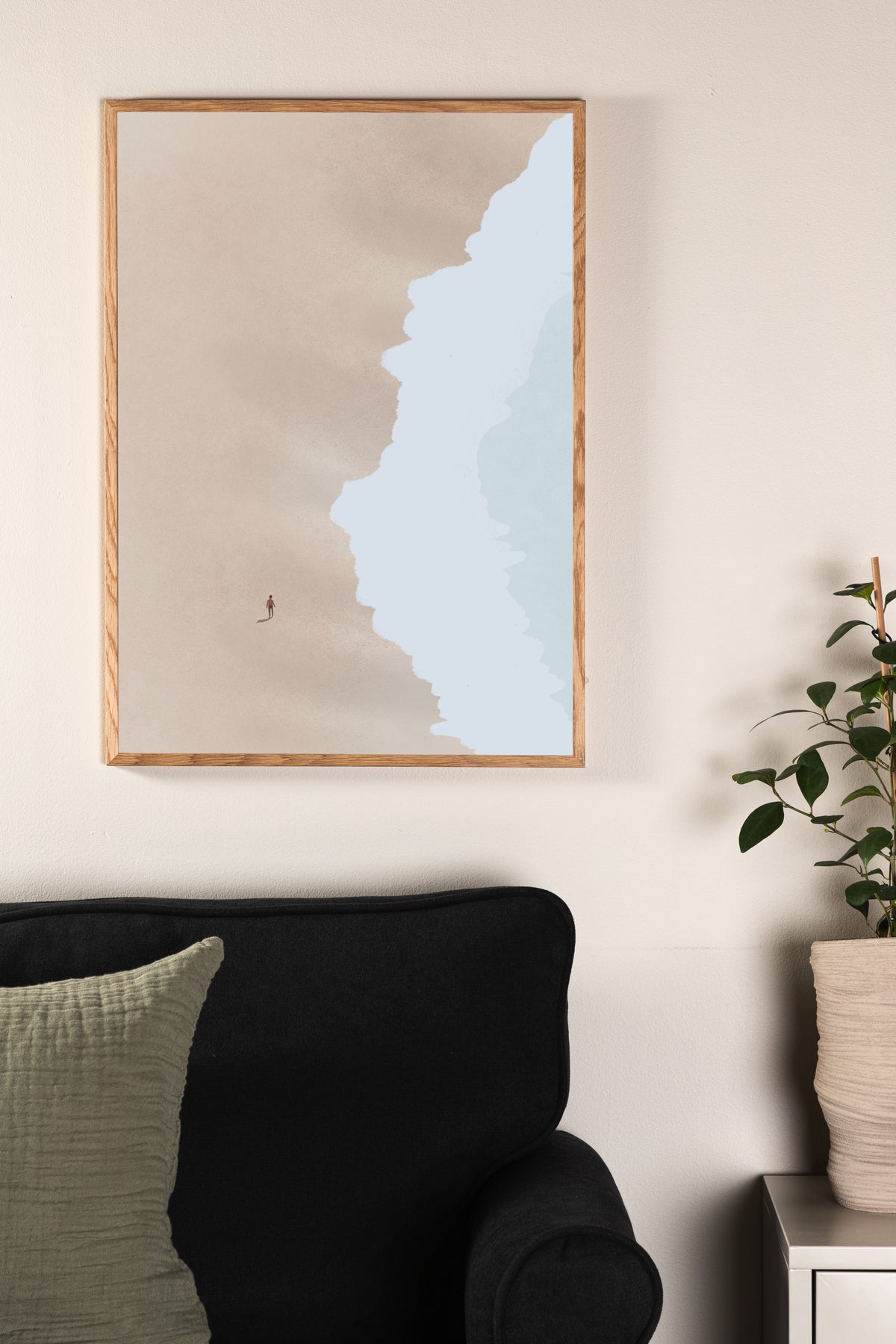 Poster Zeegolven van hoogwaardig papier