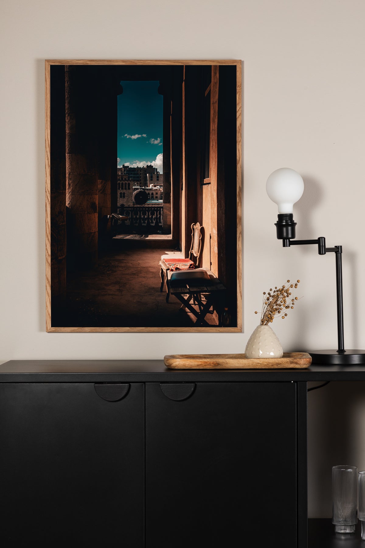 Poster Morning View van stevig papier