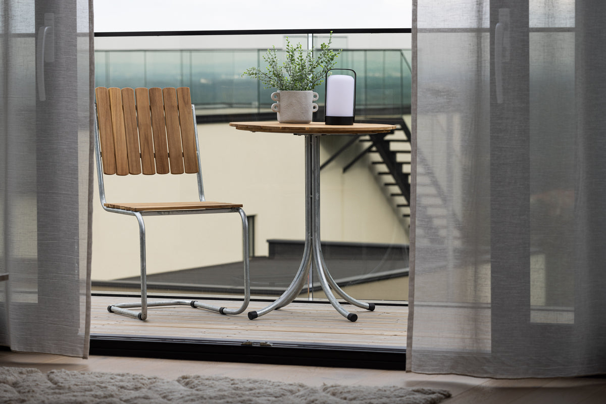 Salontafel Helga - Ø65 met tafelblad in natuurlook