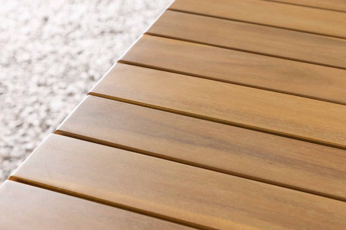 Tuin tafel Lyon - Bijzettafel met acaciahouten blad