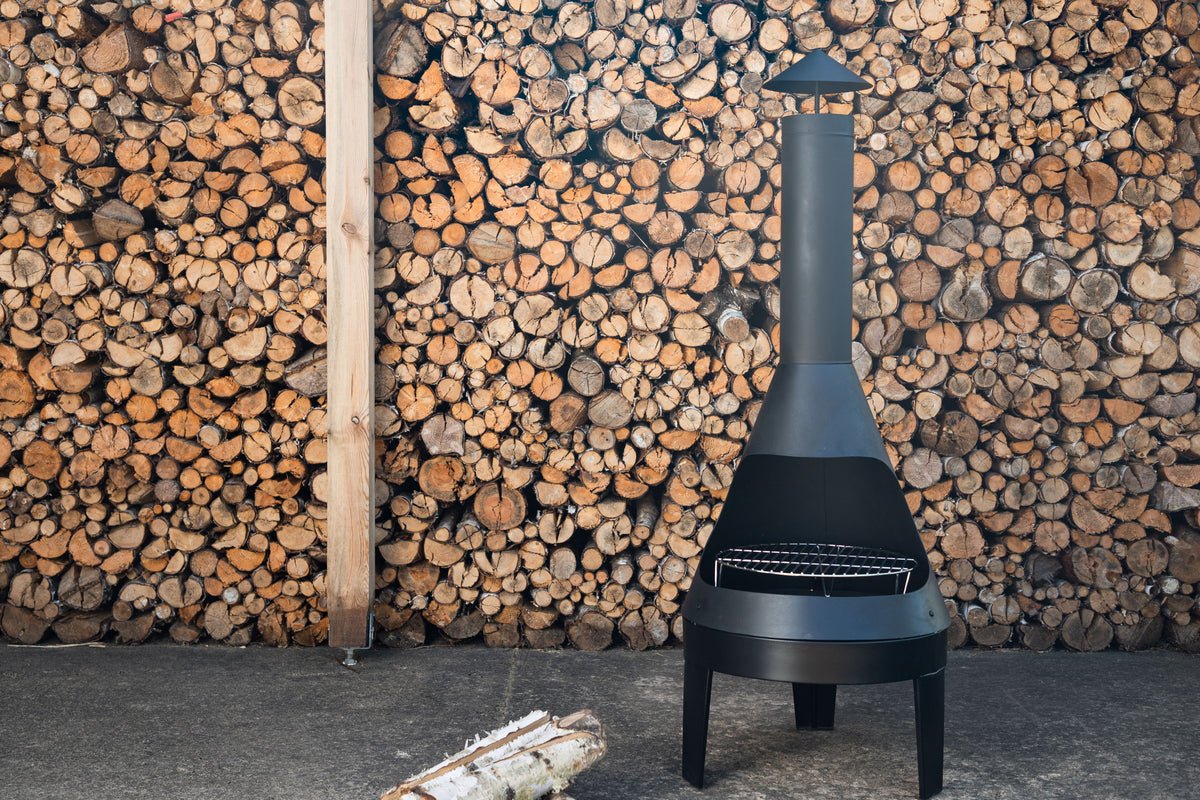 Tuinhaard Ignis - van hittebestendig staal in Zwart