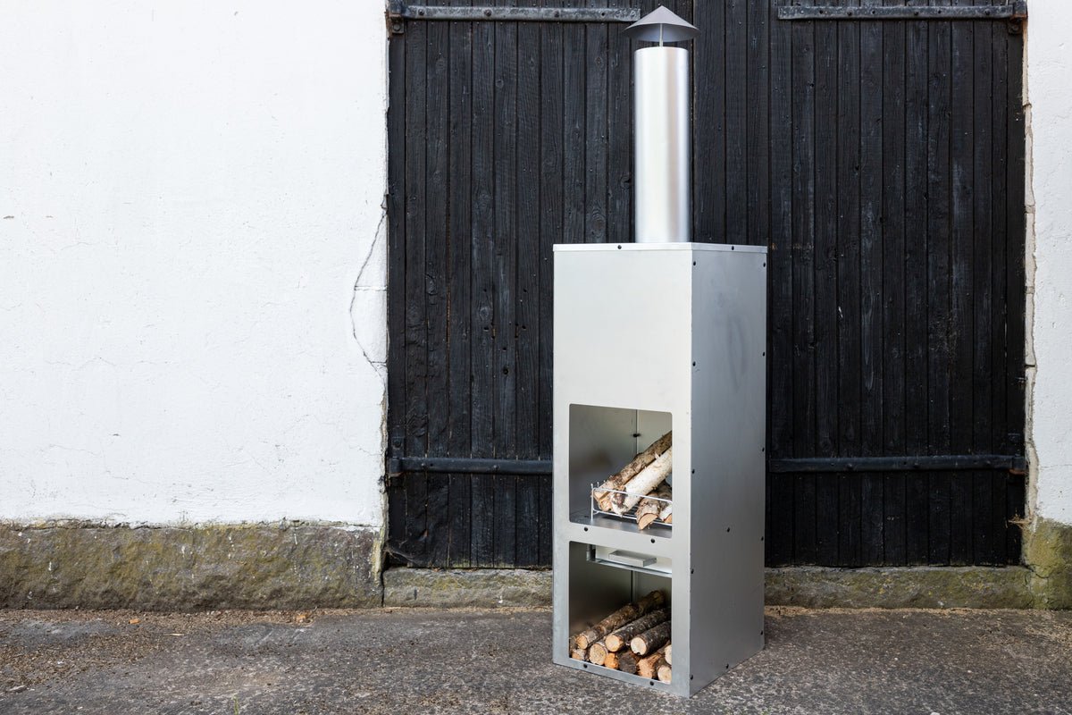 Terraskachel Lio - van zilverkleurig staal